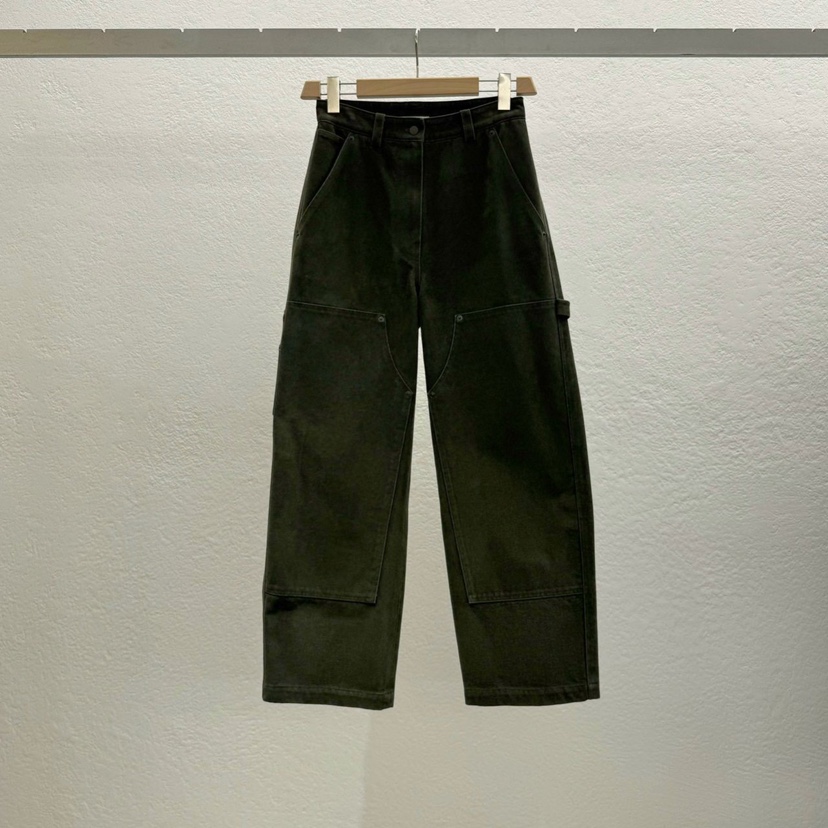 STATEMENT東大門㊣代購女裝新品真品人氣時尚休閑25秋冬休閑褲STATEMENT休閑褲圖色3墨綠