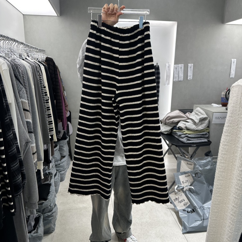 ANDE韓國代購㊣女裝新品人氣真品時尚職業休閑推薦25秋冬休閑褲Ande休閑褲