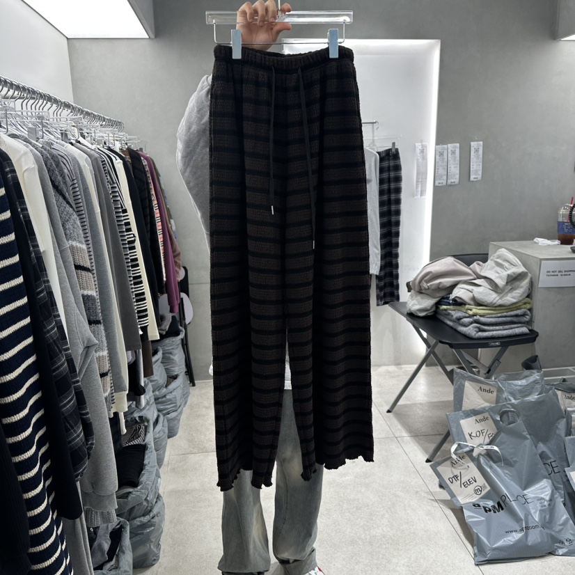 ANDE韓國代購㊣女裝新品人氣真品時尚職業休閑推薦25秋冬休閑褲Ande休閑褲圖色4