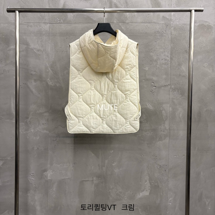 MUTE-P韓國直郵㊣女士新品人氣熱賣25秋冬時尚職業馬甲絎縫MUTE馬甲