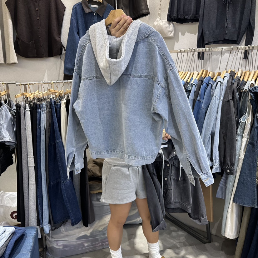 HIPTIQUE韓國直郵㊣女士新品真品熱賣職業休閑25秋冬夾克兜帽HIPTIQUE夾克