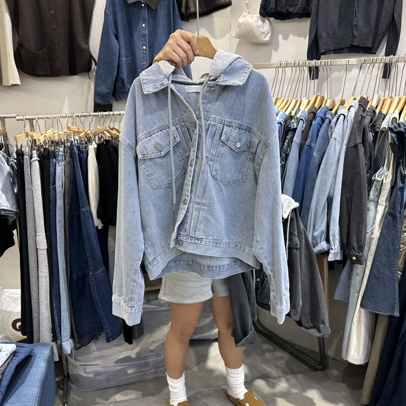HIPTIQUE韓國直郵㊣女士新品真品熱賣職業休閑25秋冬夾克兜帽HIPTIQUE夾克圖色1