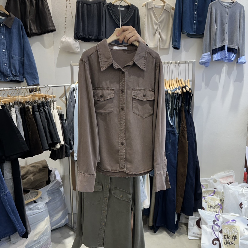 HIPTIQUE東大門㊣直郵女士新品時尚熱賣休閑25秋冬襯衫蕾絲衫HIPTIQUE襯衫/蕾絲衫圖色2