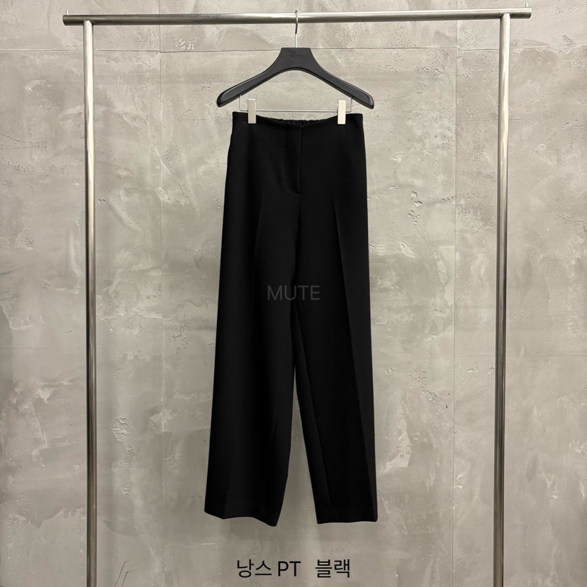 MUTE-P東大門㊣實拍女士新品休閑25秋冬時尚真品推薦休閑褲MUTE休閑褲圖色3黑色