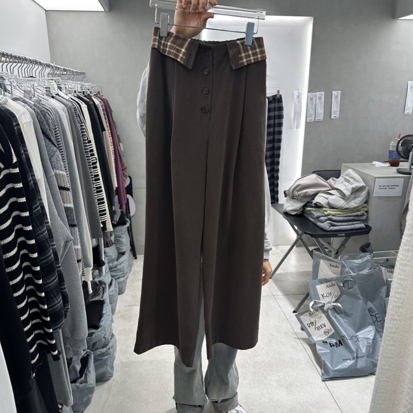 ANDE東大門㊣直郵女裝新款人氣25秋冬熱賣真品職業休閑休閑褲Ande休閑褲圖色2