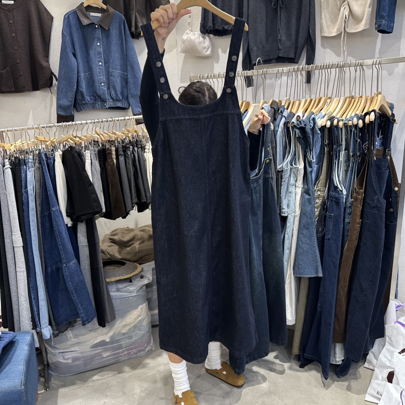 HIPTIQUE東大門㊣代購女裝新品人氣熱賣推薦休閑25秋冬連衣裙HIPTIQUE連衣裙圖色2深藍色