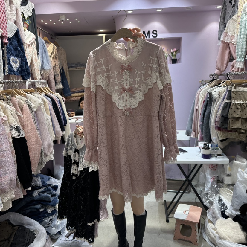 MS韓國直郵㊣女裝新品人氣25秋冬休閑熱賣職業時尚真品連衣裙MS連衣裙圖色1