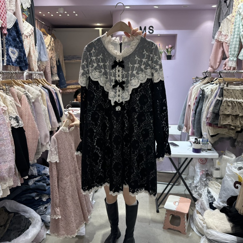 MS韓國直郵㊣女裝新品人氣25秋冬休閑熱賣職業時尚真品連衣裙MS連衣裙圖色3