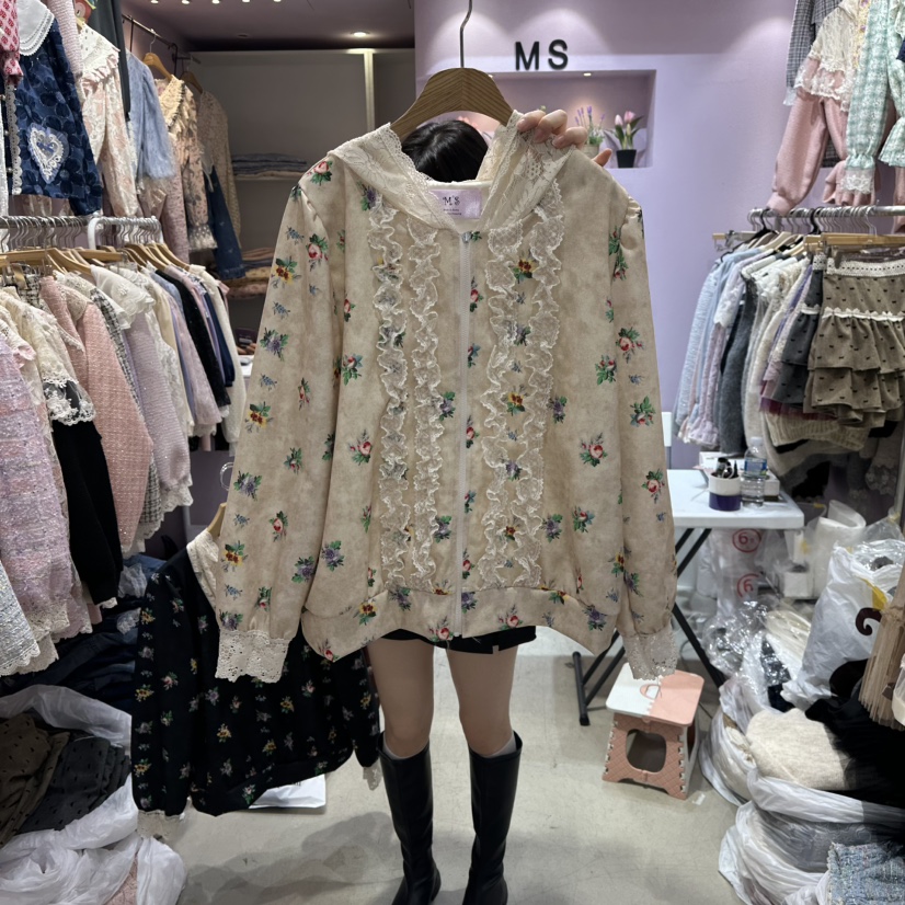 MS東大門㊣直郵女士新款推薦時尚真品人氣熱賣休閑襯衫蕾絲衫MS襯衫/蕾絲衫圖色2