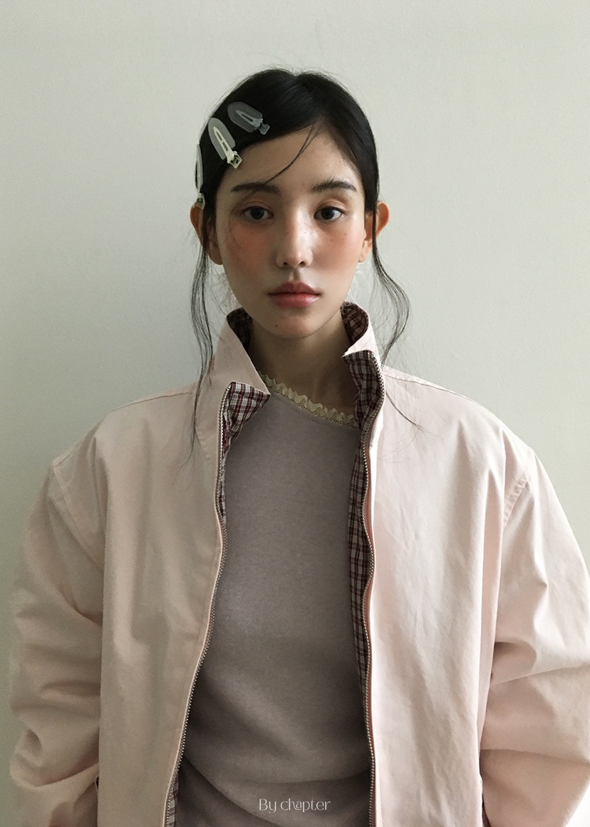 BY CHAPTER韓國直郵㊣女士新品熱賣休閑真品時尚推薦夾克格紋BY Chapter夾克