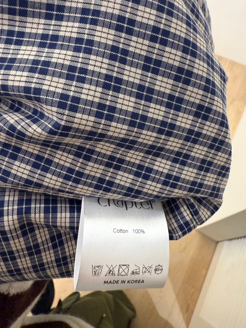 BY CHAPTER韓國直郵㊣女士新品熱賣休閑真品時尚推薦夾克格紋BY Chapter夾克