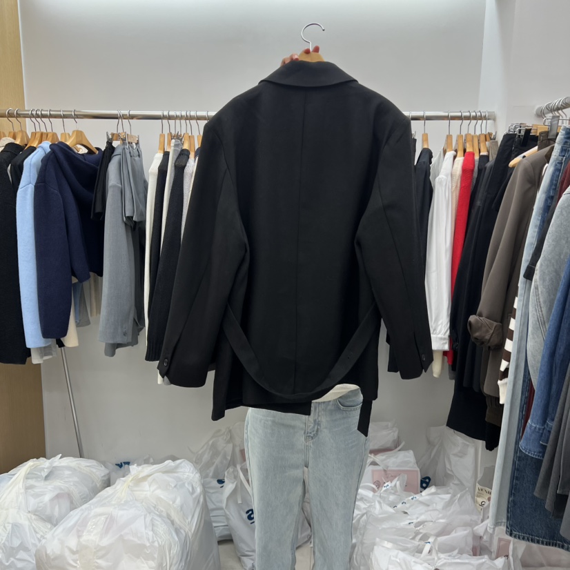 DRESS ROOM韓國直郵㊣女士新款職業休閑真品推薦25秋冬夾克DRESS ROOM夾克