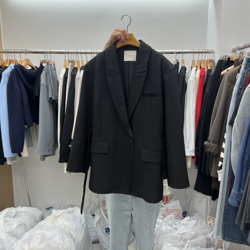 DRESS ROOM韓國直郵㊣女士新款職業休閑真品推薦25秋冬夾克DRESS ROOM夾克圖色2