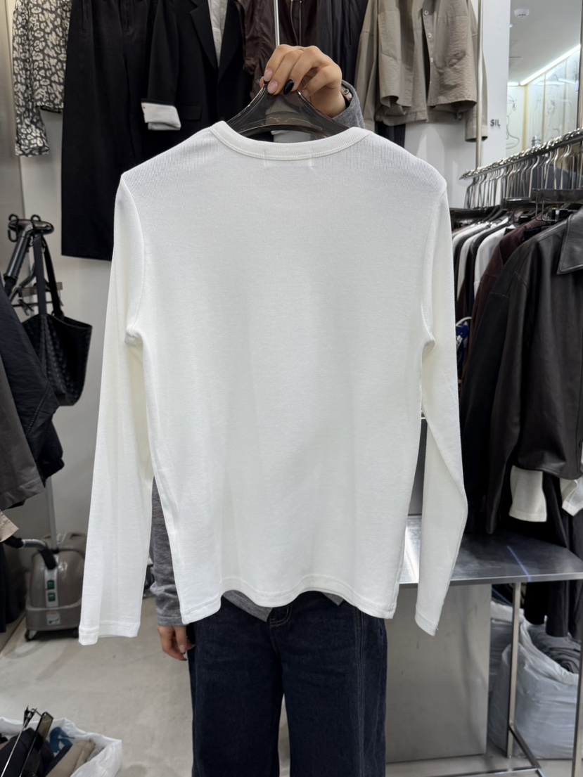 THE SIL韓國直郵㊣女士新款真品25秋冬人氣推薦職業長袖T恤THE SIL/1 2ILLY長袖T恤