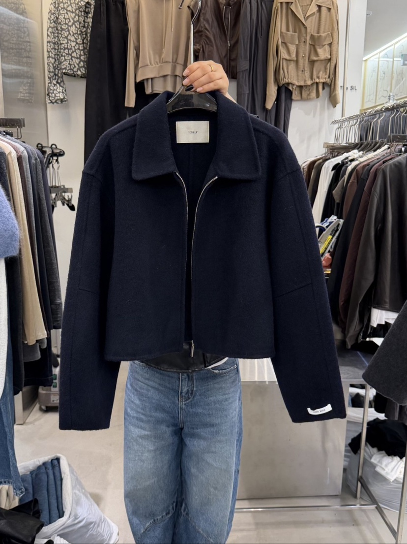 THE SIL東大門㊣直郵女士新品25秋冬人氣推薦短款大衣手工THE SIL/1 2ILLY短款大衣圖色2