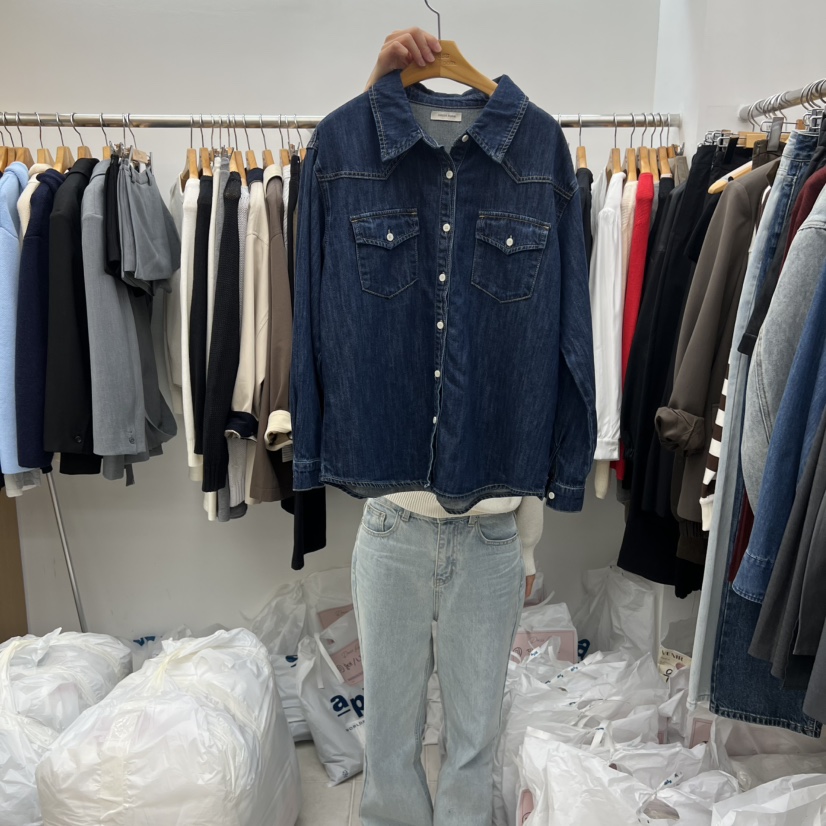 DRESS ROOM東大門㊣代購女裝新款推薦時尚25秋冬襯衫蕾絲衫DRESS ROOM襯衫/蕾絲衫圖色1