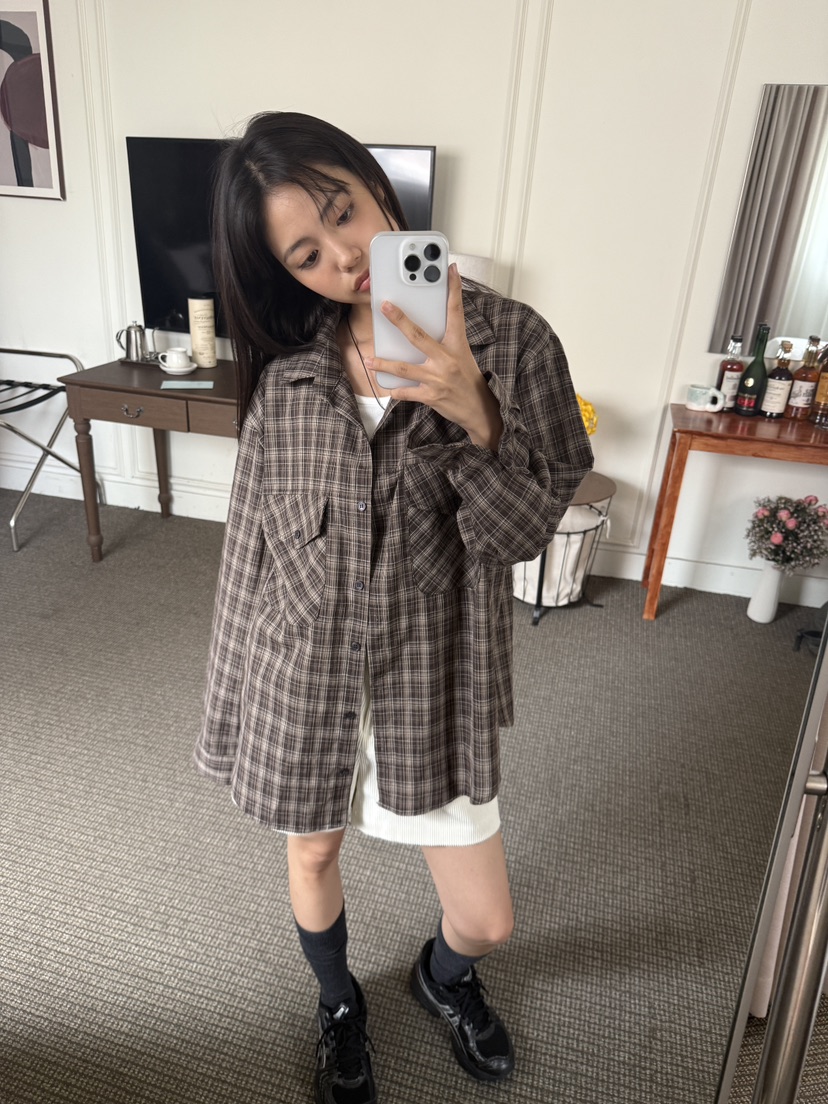 EOMPIT韓國代購㊣女士新款休閑時尚職業人氣推薦襯衫蕾絲衫EOMPIT襯衫/蕾絲衫