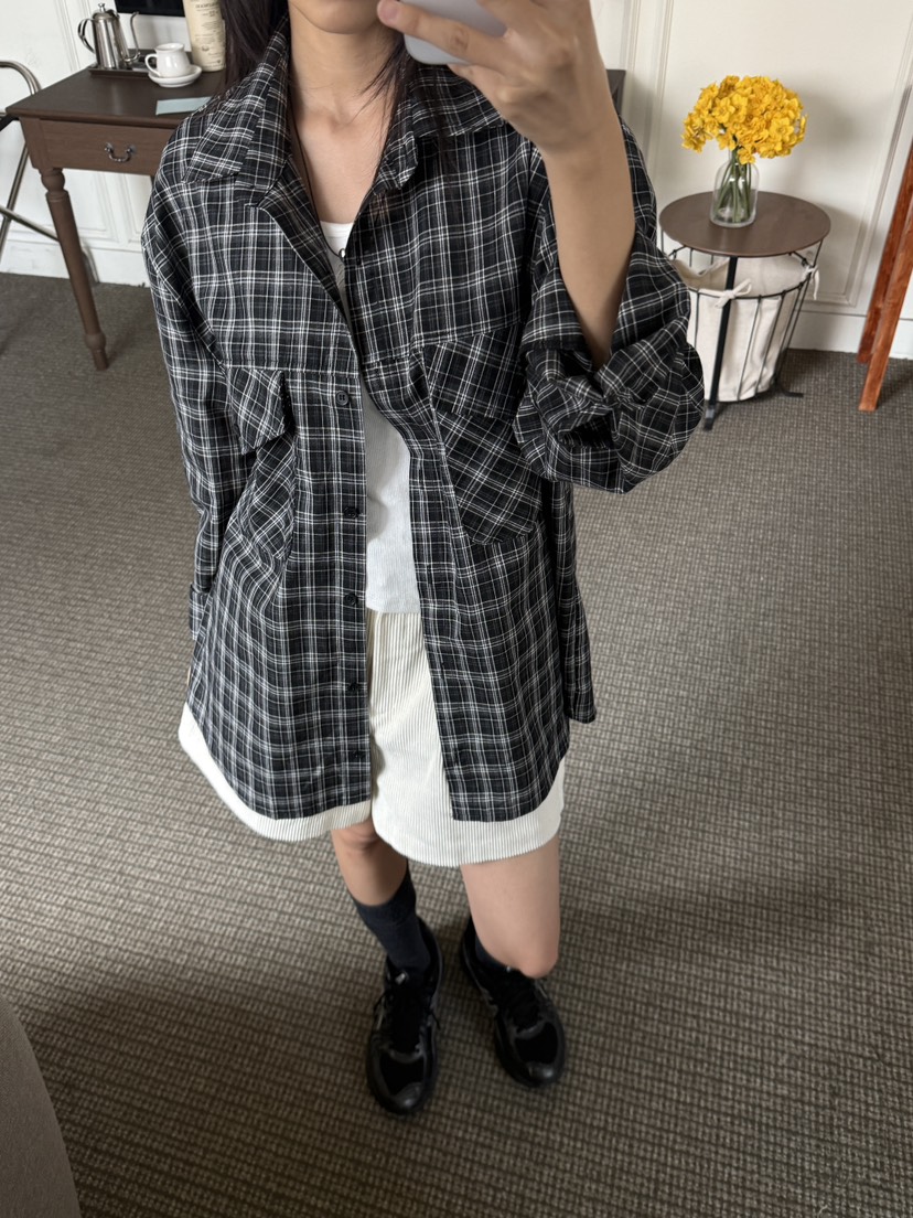 EOMPIT韓國代購㊣女士新款休閑時尚職業人氣推薦襯衫蕾絲衫EOMPIT襯衫/蕾絲衫