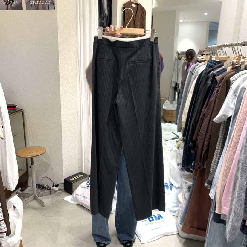 SSEMIENNE韓國直郵㊣女士新款時尚真品推薦休閑25秋冬休閑褲SSENIQUE休閑褲