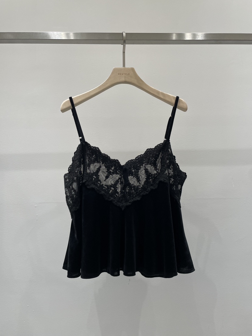 RE STYLE-Q東大門㊣直郵女士新款推薦休閑熱賣25秋冬吊帶背心RE STYLE吊帶/背心圖色2