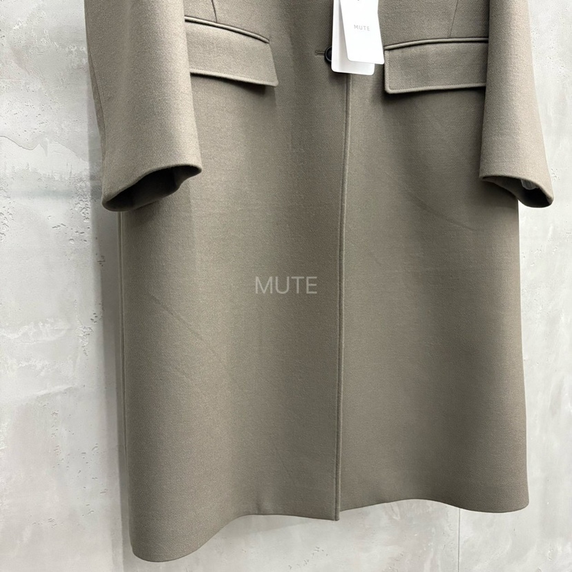 MUTE-P東大門㊣實拍女士新款25秋冬休閑真品時尚熱賣長款風衣MUTE長款風衣