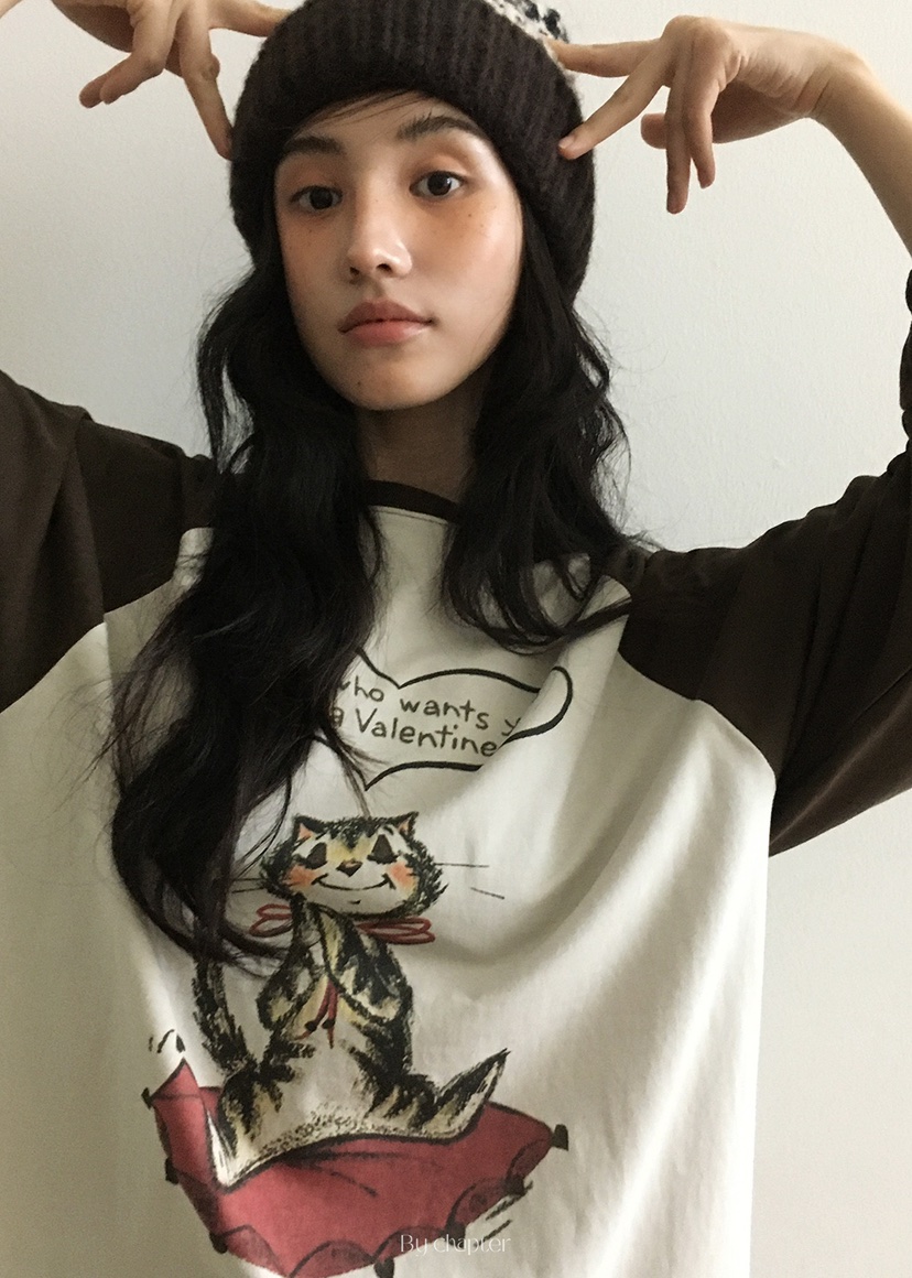 BY CHAPTER韓國代購㊣女裝新品熱賣時尚真品人氣25秋冬長袖T恤BY Chapter長袖T恤