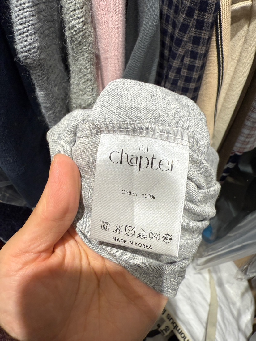 BY CHAPTER韓國代購㊣女裝新品熱賣時尚真品人氣25秋冬長袖T恤BY Chapter長袖T恤