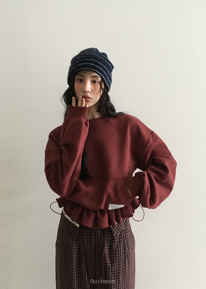BY CHAPTER東大門㊣實拍女士新款職業真品衛衣兩個口袋加絨BY Chapter衛衣圖色3