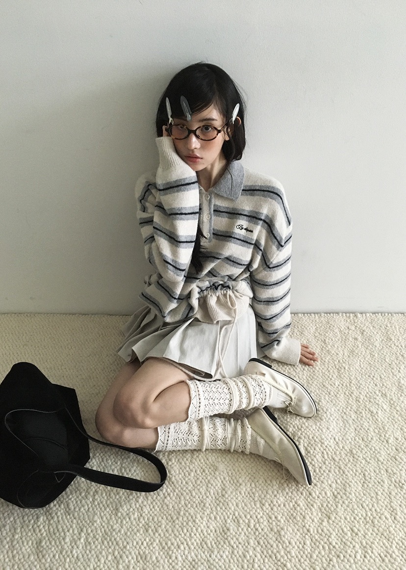 BY CHAPTER韓國直郵㊣女裝新款推薦人氣時尚25秋冬休閑針織衫BY Chapter針織衫圖色3