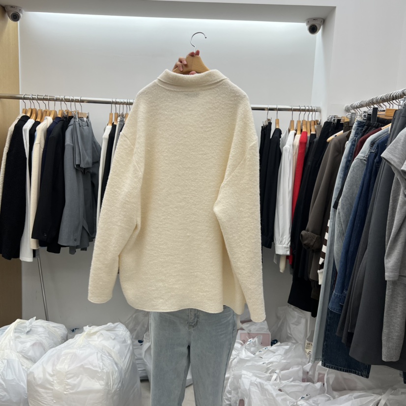 DRESS ROOM韓國直郵㊣女士新品時尚人氣25秋冬短款大衣手工DRESS ROOM短款大衣