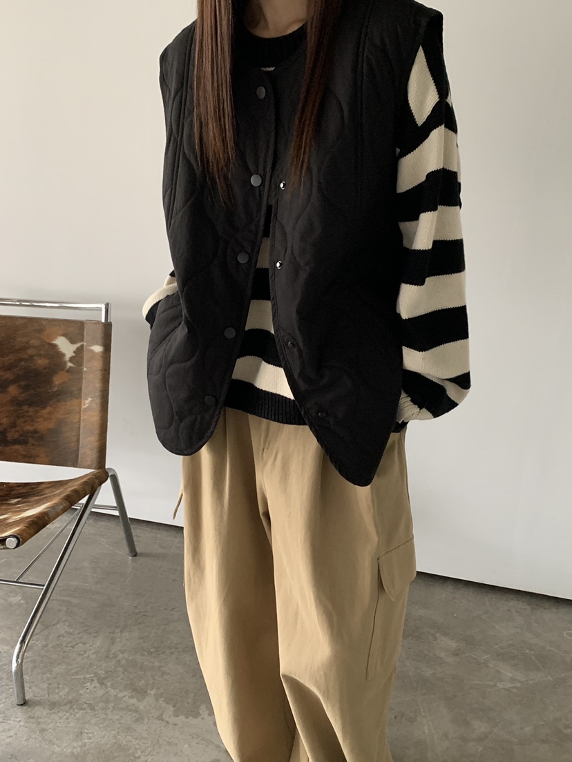 RIVER RAIN東大門㊣實拍女士新品25秋冬熱賣時尚人氣馬甲絎縫RIVER RAIN馬甲