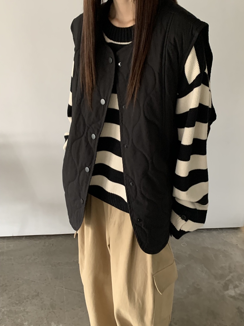 RIVER RAIN東大門㊣實拍女士新品25秋冬熱賣時尚人氣馬甲絎縫RIVER RAIN馬甲