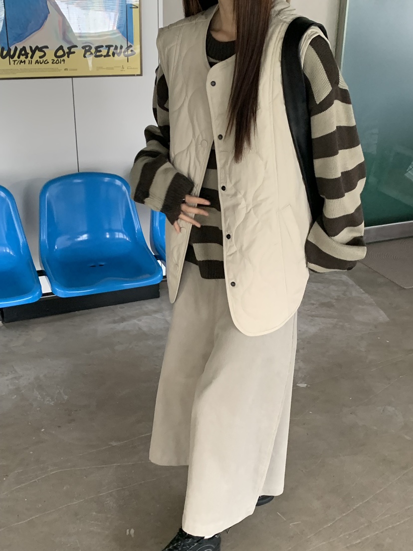RIVER RAIN東大門㊣實拍女士新品25秋冬熱賣時尚人氣馬甲絎縫RIVER RAIN馬甲