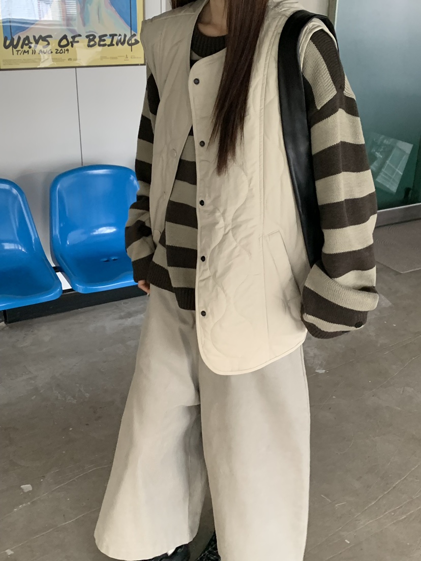RIVER RAIN東大門㊣實拍女士新品25秋冬熱賣時尚人氣馬甲絎縫RIVER RAIN馬甲