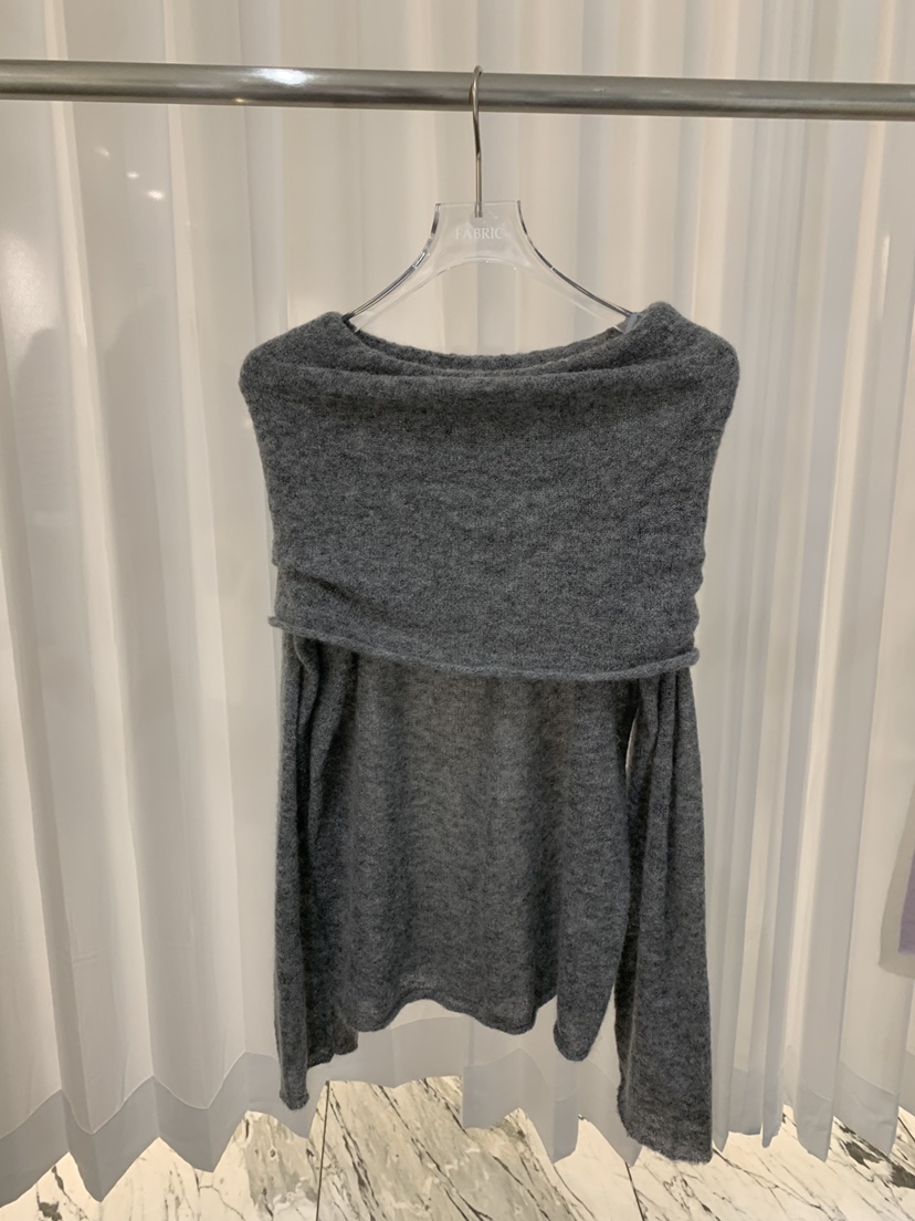 FABRIC東大門㊣實拍女裝新品職業推薦熱賣25秋冬針織衫羊駝FABRIC針織衫圖色2