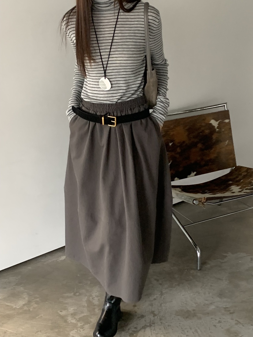 RIVER RAIN東大門㊣代購女裝新品人氣時尚25秋冬休閑職業長裙RIVER RAIN長裙