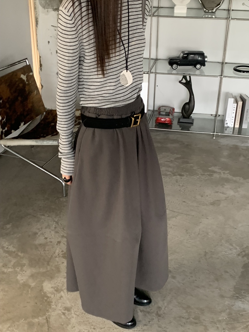 RIVER RAIN東大門㊣代購女裝新品人氣時尚25秋冬休閑職業長裙RIVER RAIN長裙
