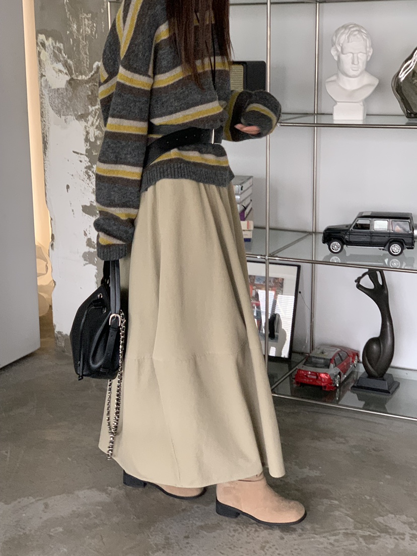 RIVER RAIN東大門㊣代購女裝新品人氣時尚25秋冬休閑職業長裙RIVER RAIN長裙