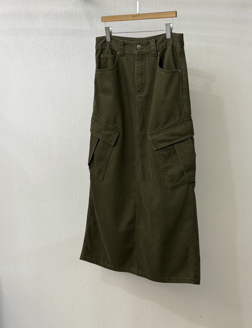TWENTY FOUR SEVEN24-7韓國直郵㊣女士新品職業長裙口袋TEWNTY FOUR SEVEN24-7長裙圖色1
