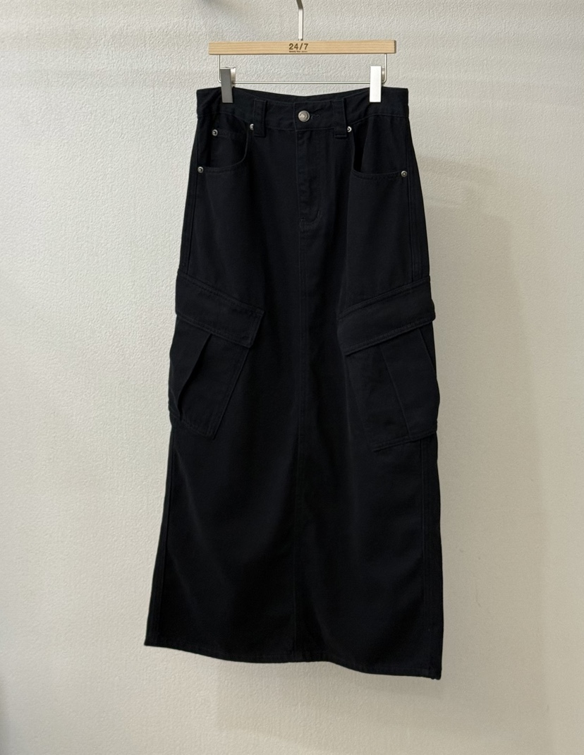 TWENTY FOUR SEVEN24-7韓國直郵㊣女士新品職業長裙口袋TEWNTY FOUR SEVEN24-7長裙圖色2