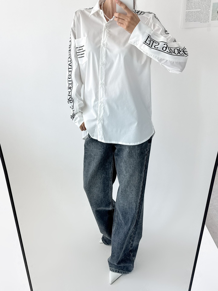 IAAN韓國代購㊣女士新款25秋冬推薦職業休閑時尚襯衫蕾絲衫iaAn襯衫/蕾絲衫