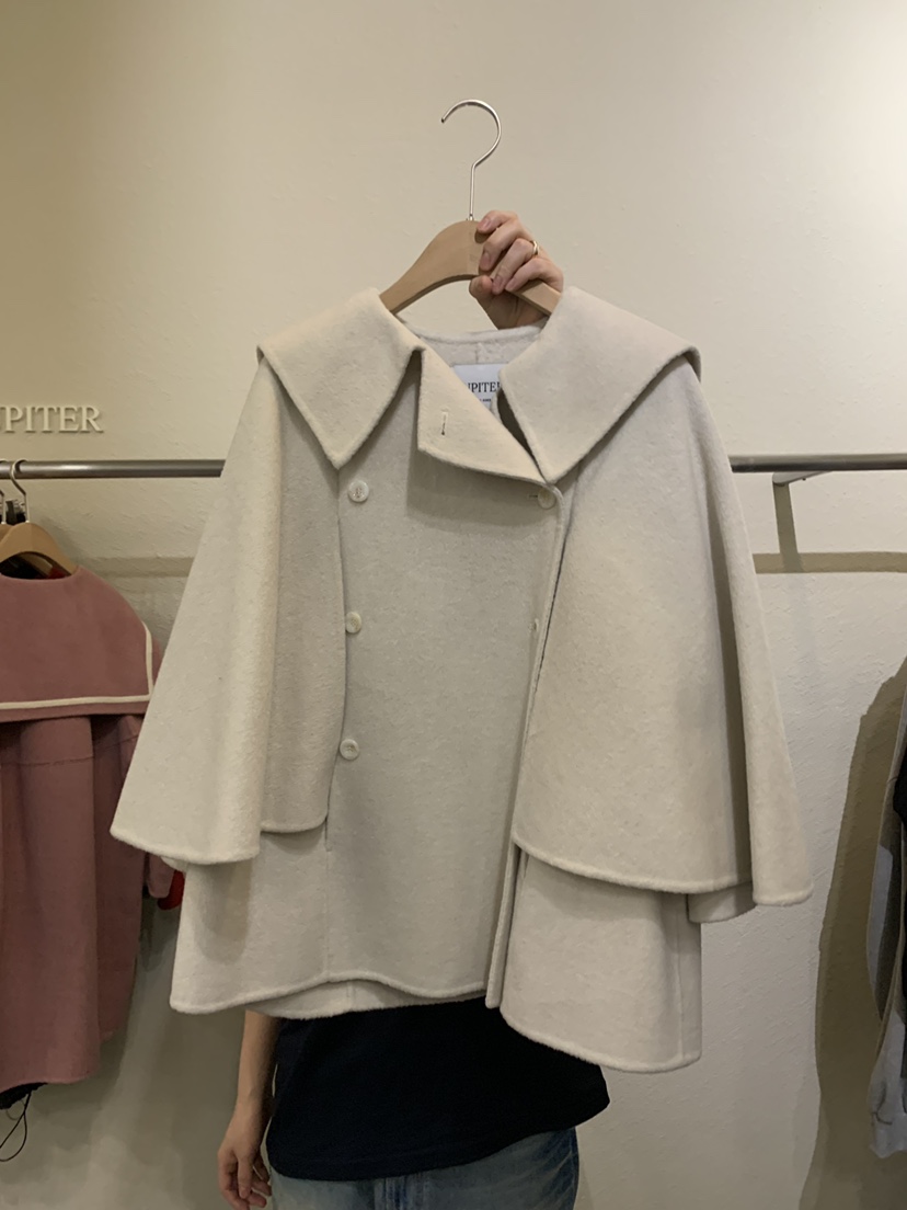 JUPITER東大門㊣代購女裝新品熱賣時尚真品休閑人氣短款大衣JUPITER短款大衣圖色1