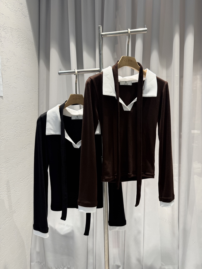 CLOTH東大門㊣代購女裝新品人氣休閑時尚職業推薦熱賣長袖T恤CLOTH長袖T恤