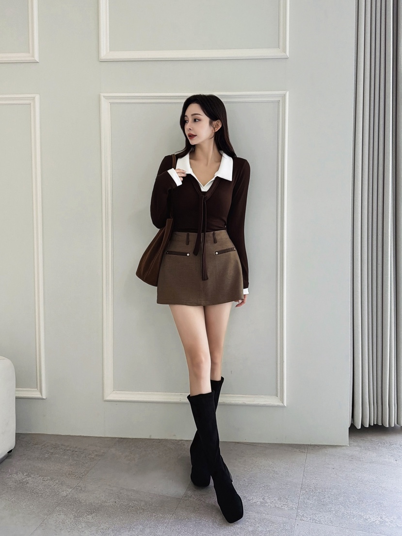 CLOTH東大門㊣代購女裝新品人氣休閑時尚職業推薦熱賣長袖T恤CLOTH長袖T恤