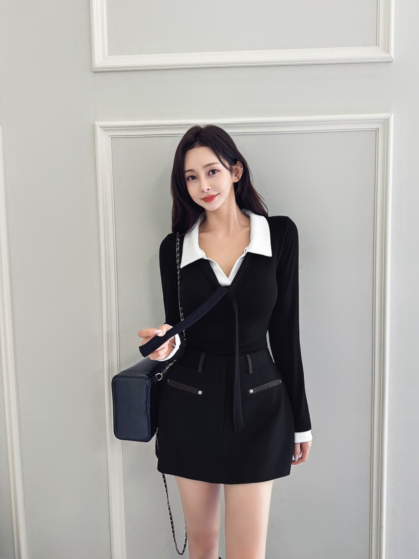 CLOTH東大門㊣代購女裝新品人氣休閑時尚職業推薦熱賣長袖T恤CLOTH長袖T恤