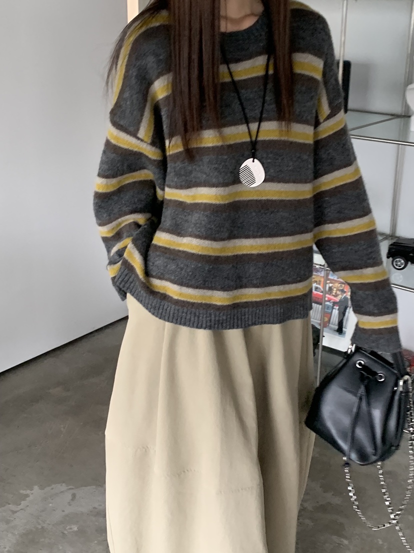 RIVER RAIN東大門㊣實拍女裝新品25秋冬熱賣人氣職業針織衫RIVER RAIN針織衫