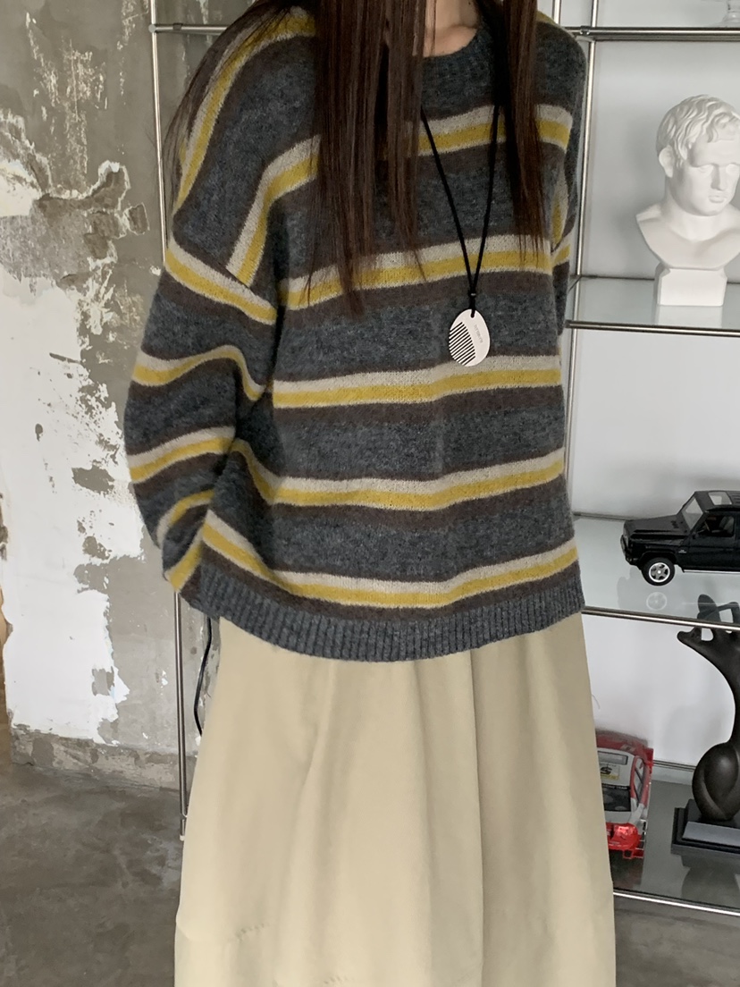 RIVER RAIN東大門㊣實拍女裝新品25秋冬熱賣人氣職業針織衫RIVER RAIN針織衫