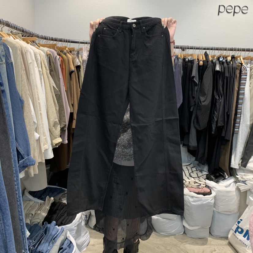 ALMOND PEPE東大門㊣實拍女士新款時尚休閑人氣熱賣牛仔褲ALMOND PEPE牛仔褲圖色2