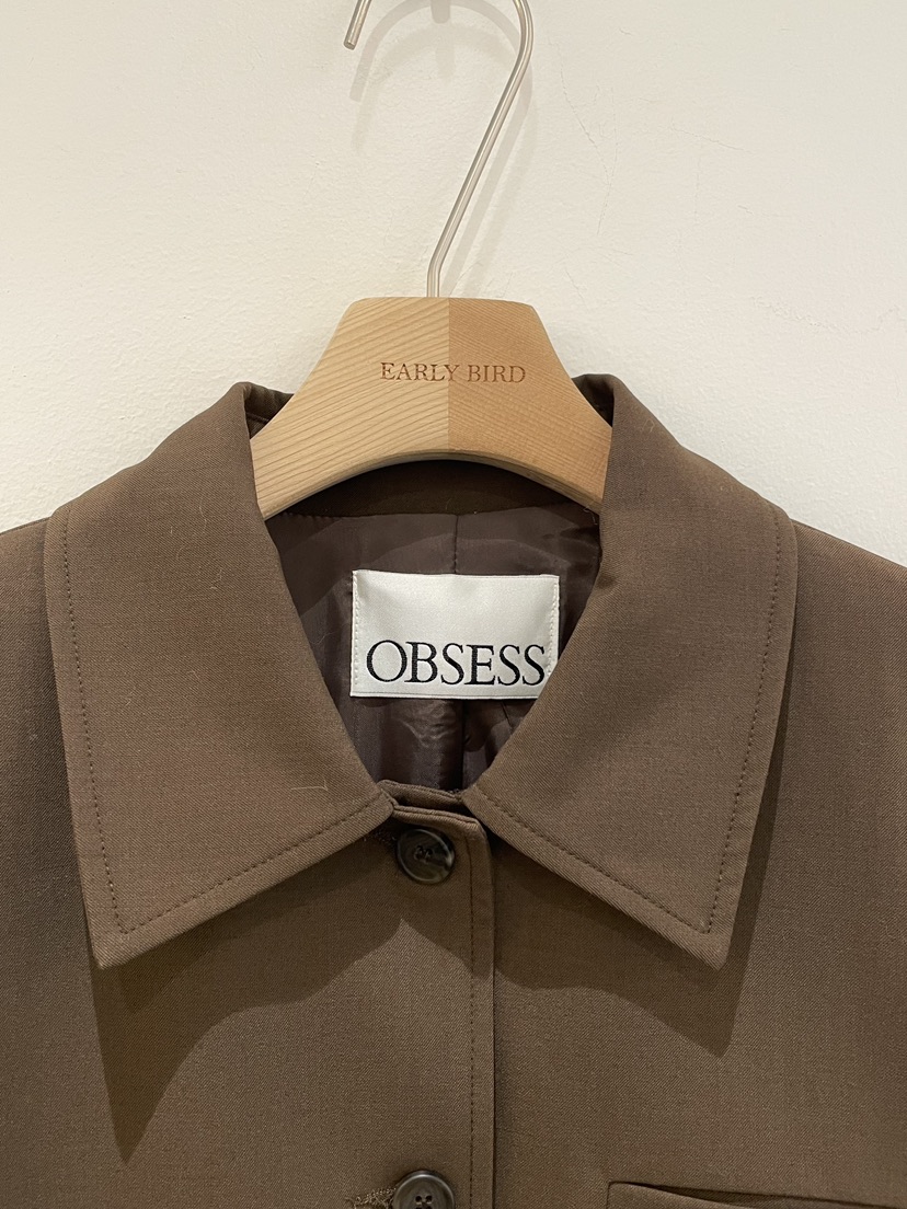 OBSESS韓國直郵㊣女裝新品休閑時尚熱賣職業25秋冬人氣夾克OBSESS/EARLY BIRD夾克