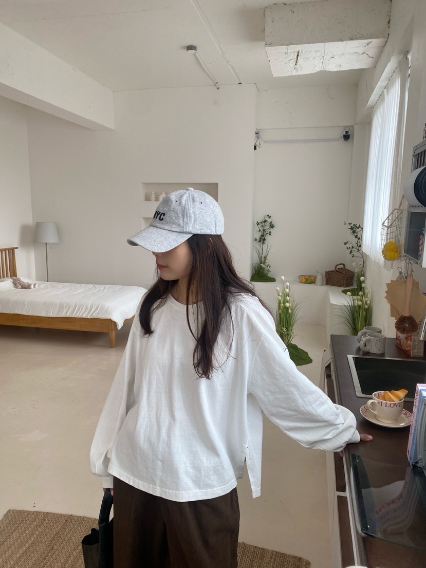YESFREE韓國代購㊣女裝新品推薦熱賣休閑真品人氣25秋冬長袖T恤YESFREE長袖T恤